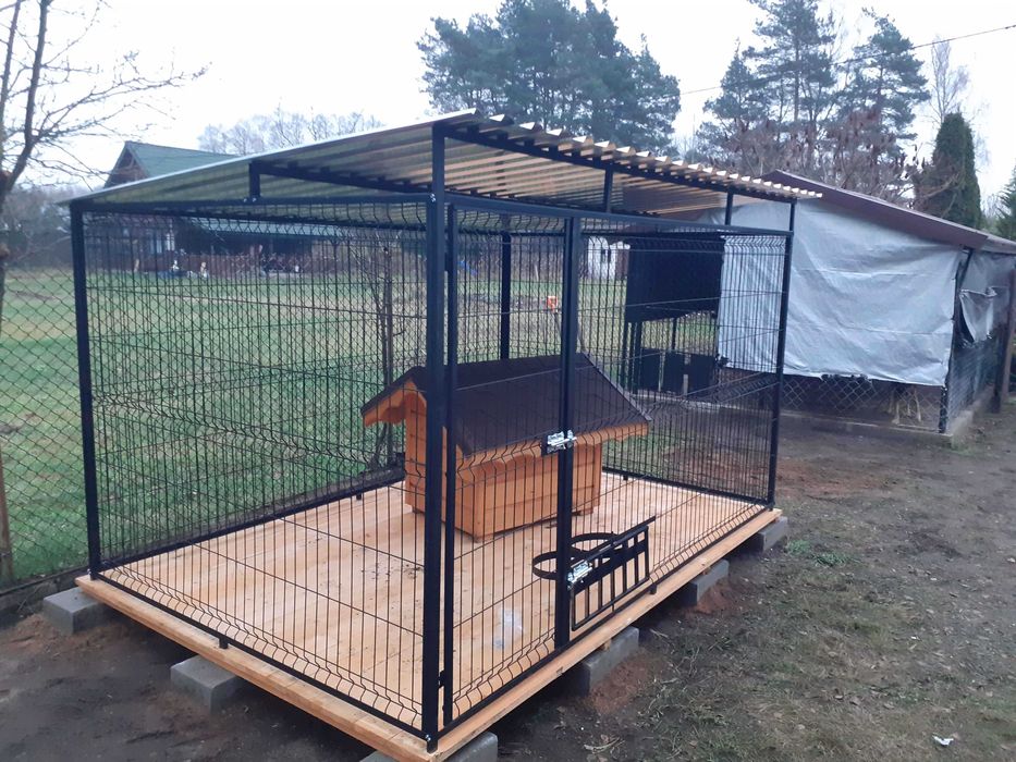 kojec klatka box zagroda dla psa 4x2 modułowe ,schowki Kojce
