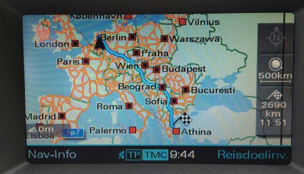 Mapa nawigacji MMI 2G Rns-e AUDI A6 C6 Q7 A8 D3 A4 B8 B7 A3 8P A5