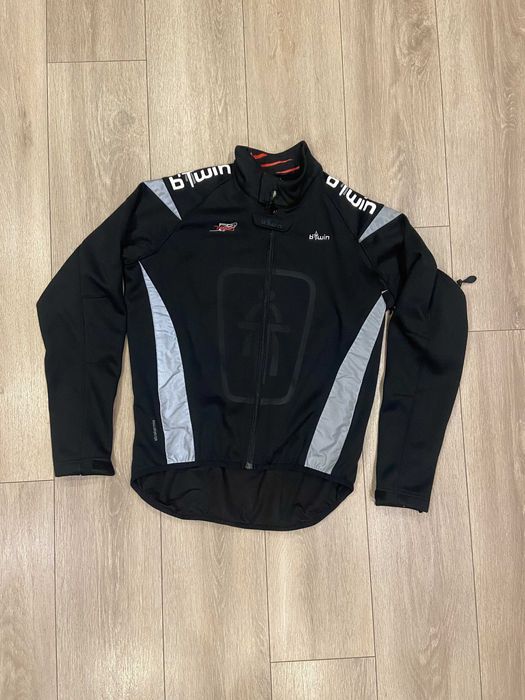 | М | Велокуртка с рефлективами / Велокуртка на флисе Btwin FC 700