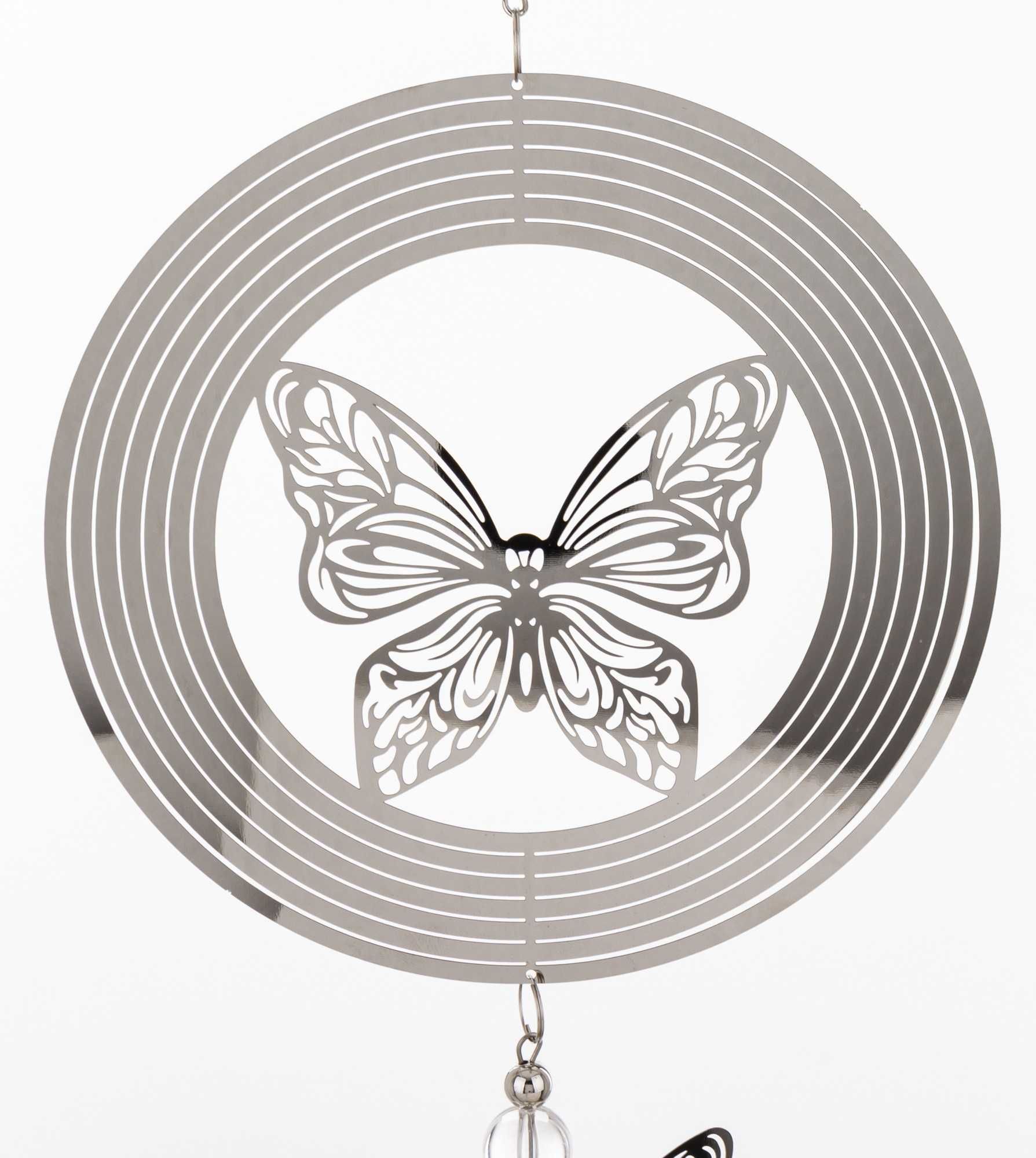 Dekoracja wisząca metalowa ozdobna Motyl 84 cm