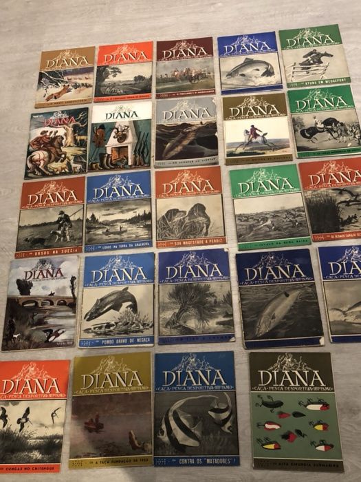 24 revistas Diana, caca, pesca e hipismo ( anos 40 e 50)