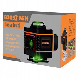 Laser krzyżowy BIGSTREN ETiME POZIOMICA LASEROWA 4D 16 Linii 25 m