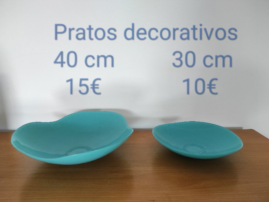 Candeeiros e Decorações em Azul