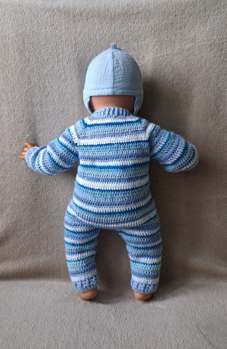 Mikołajki, Gwiazdka. Ubranko dla lalki bobas o wys 50 cm