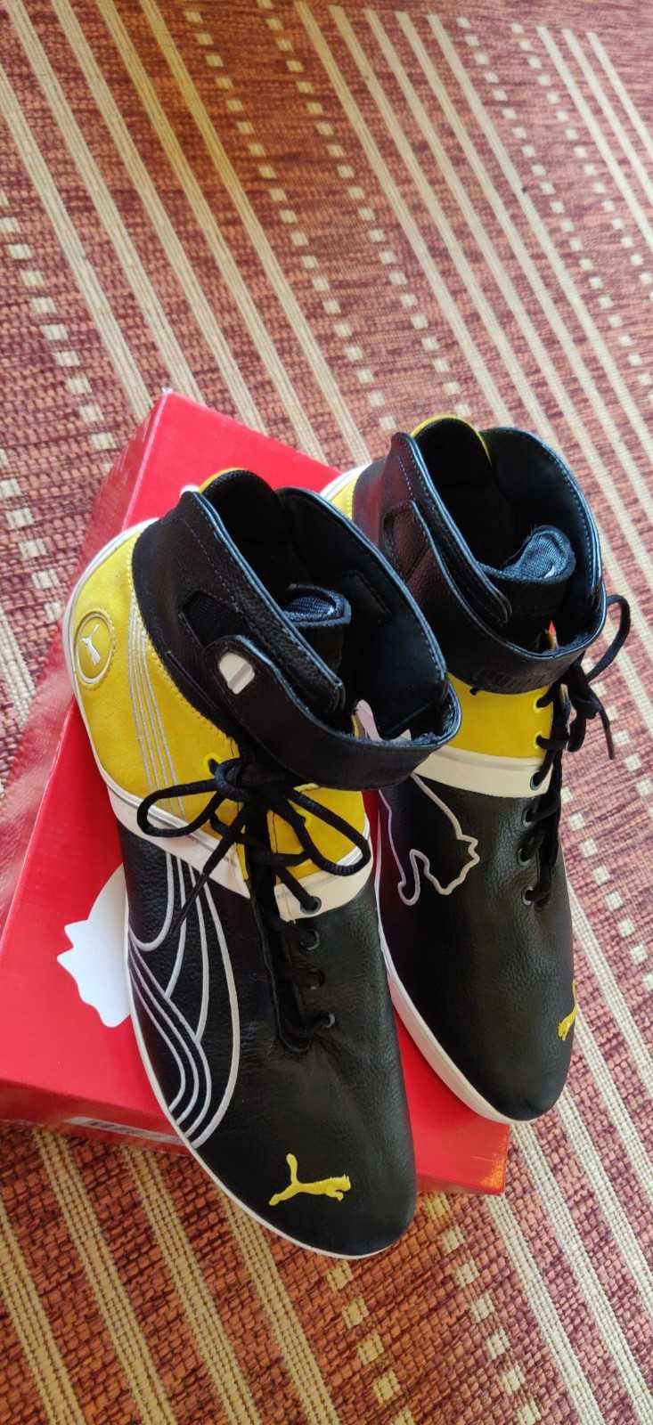 Sapatilhas PUMA Future Cat Remix Mid Pretas Amarelo 44