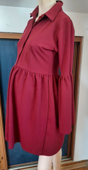 Ładna sukienka ciążowa bordo Fasardi M