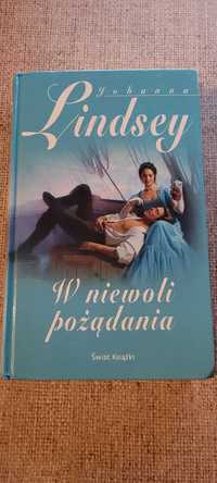 Romans historyczny "W NIEWOLI POZADANIA" autorka Johanna Lindsey.