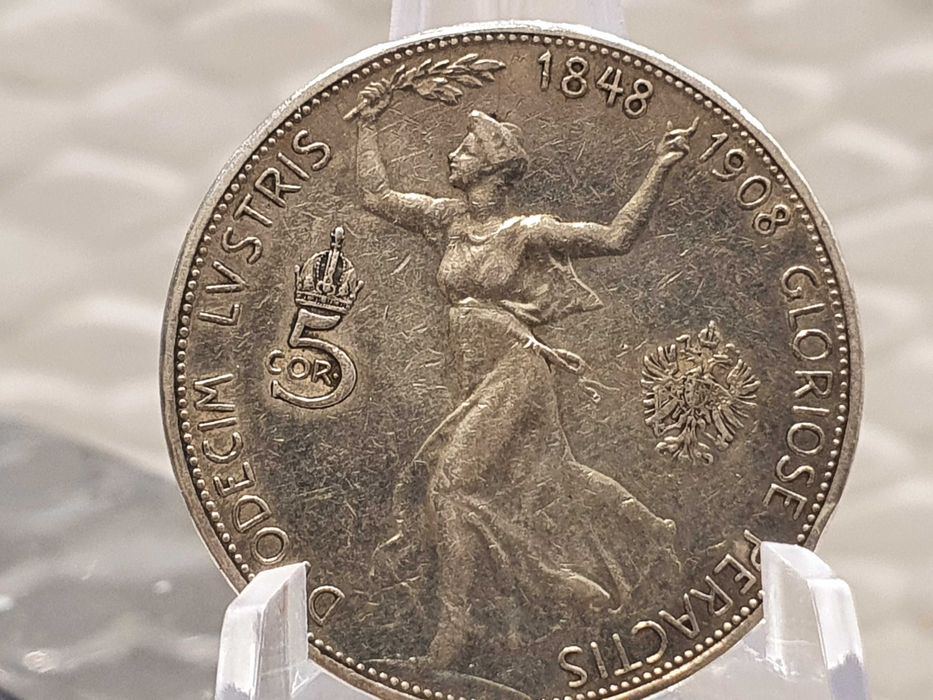Austria 5 koron, 1908 r
60-lecie panowania