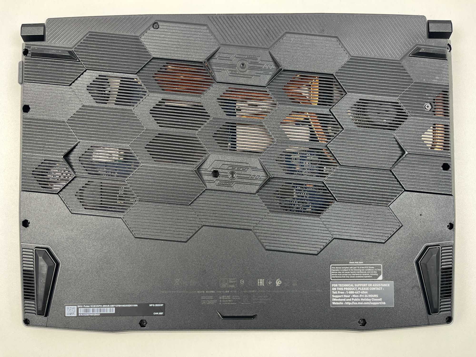 Ноутбук MSI Pulse 15 B13VFK 144Гц i7-13700H 16GB RTX4060 140W 1TB M.2