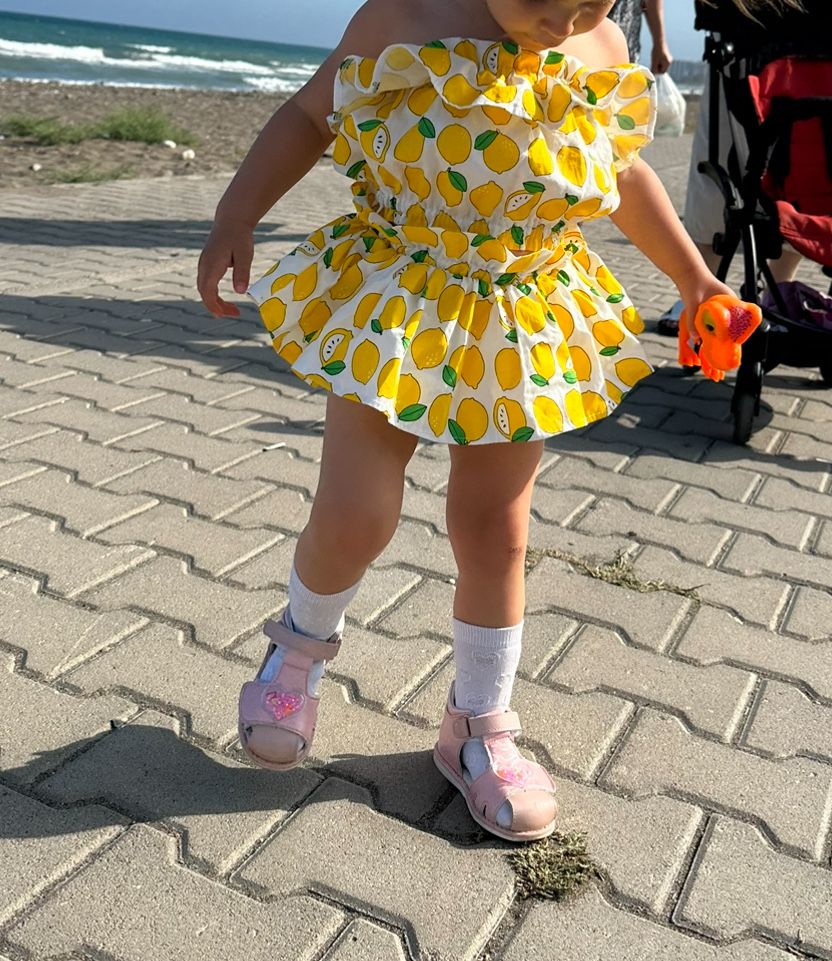 Нарядный детский летний костюм комплект  Комбинезон 1-2 года
