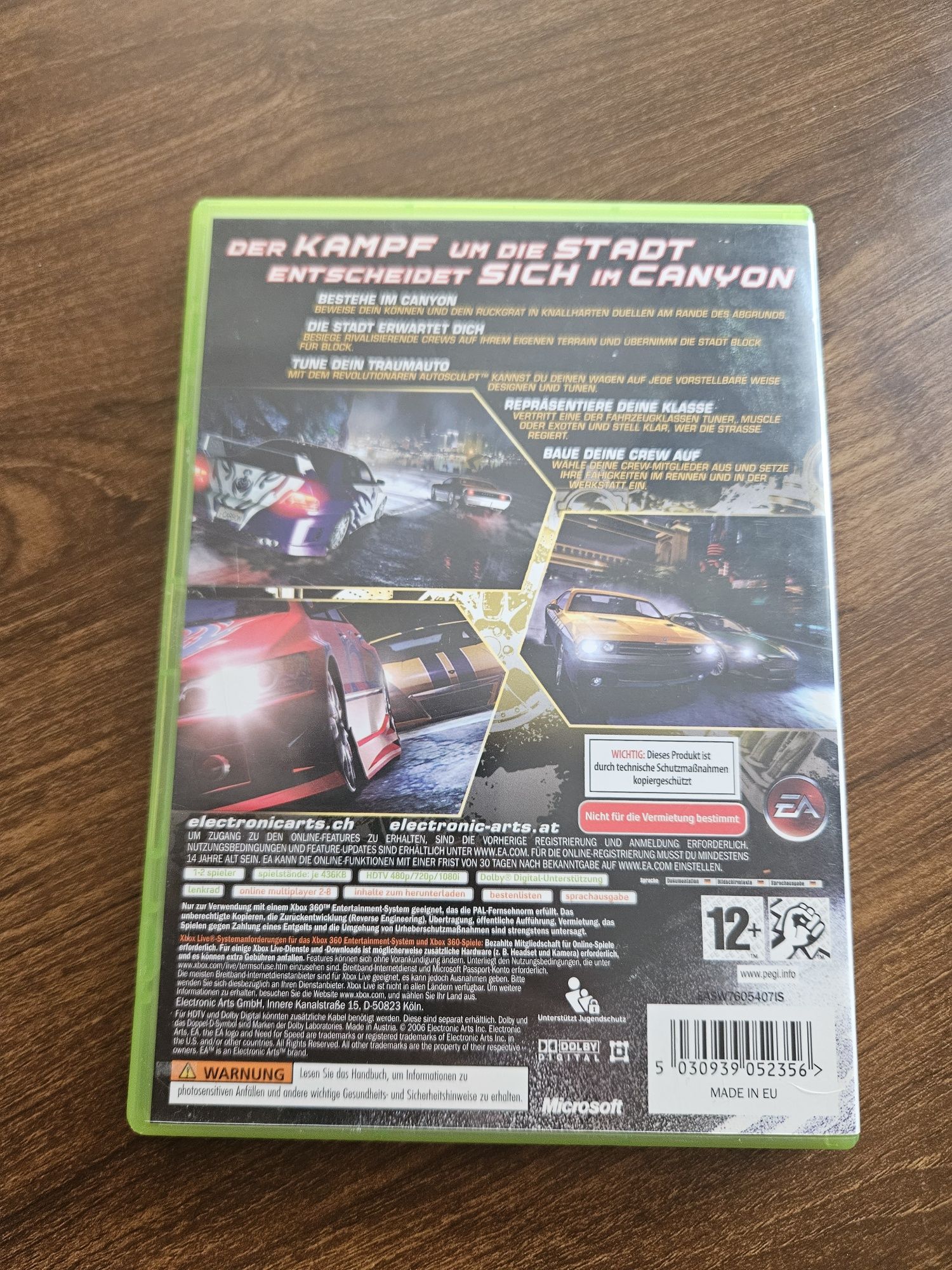 Need for speed carbon xbox 360