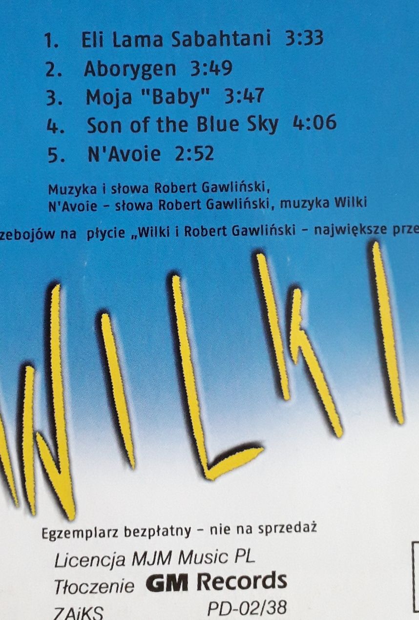 Wilki największe przeboje - płyta CD