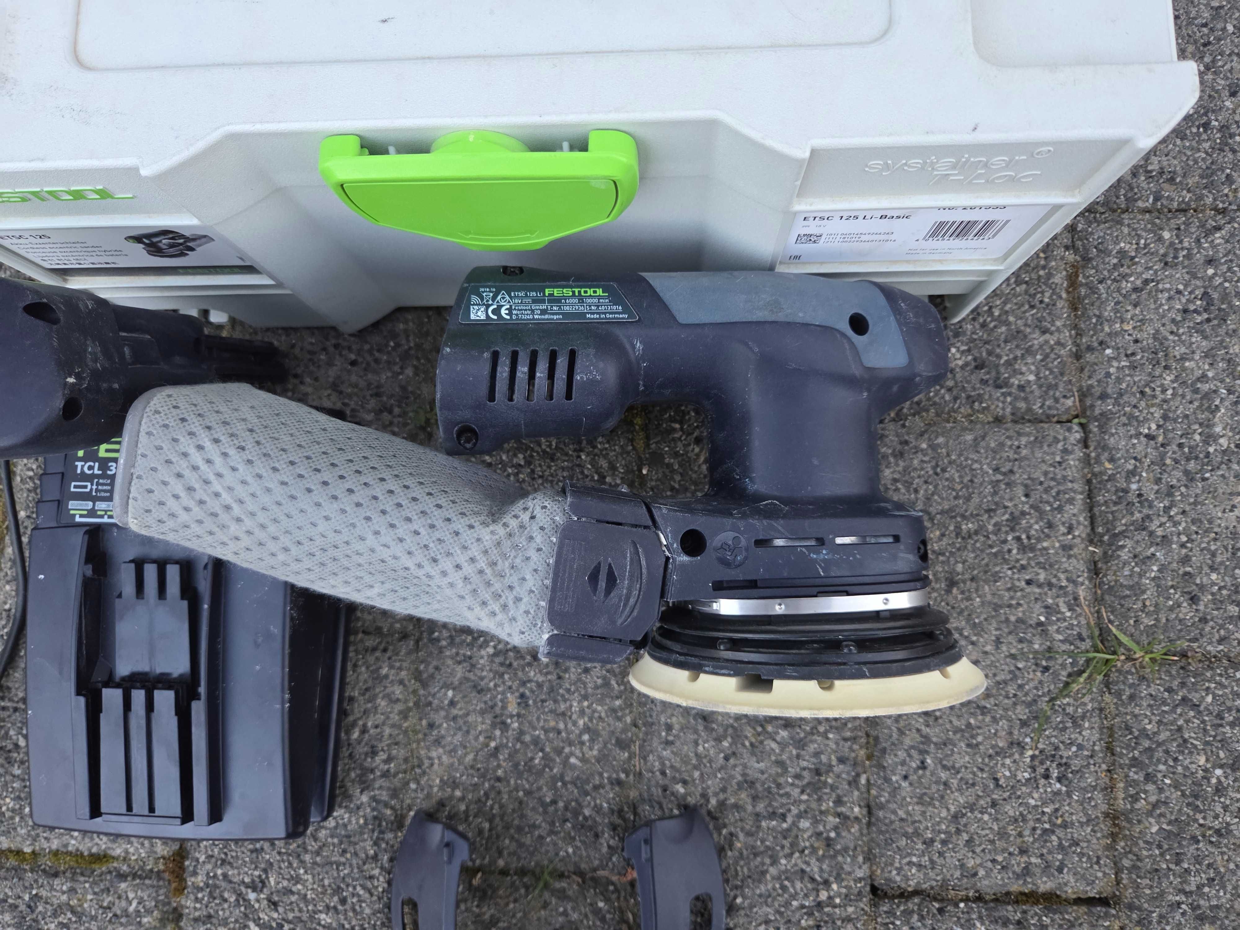 Szlifierka akumulatorowa mimośrodowa Festool ETSC 125 LI