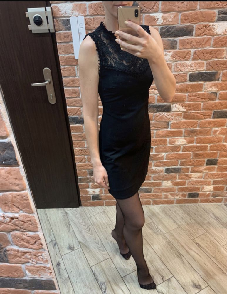 Mała czarna sukienka Zara r.XS