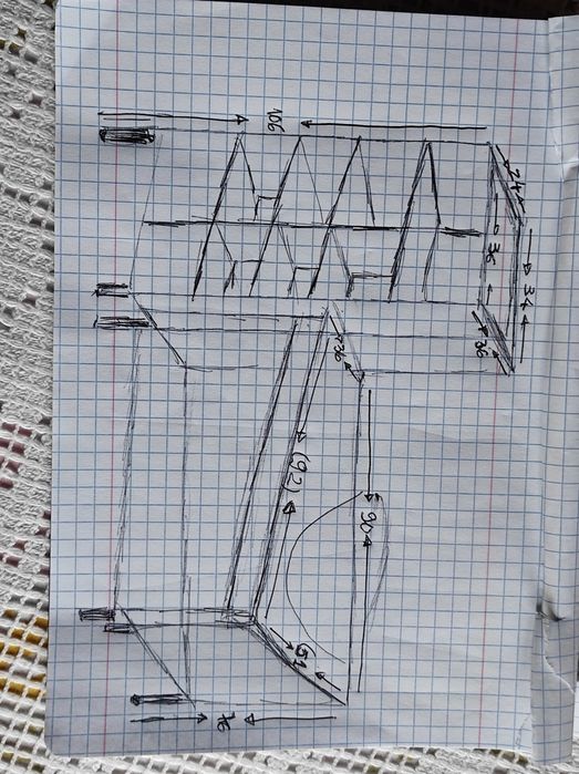 Movel de casa de banho com toalheiro e arrumação lateral