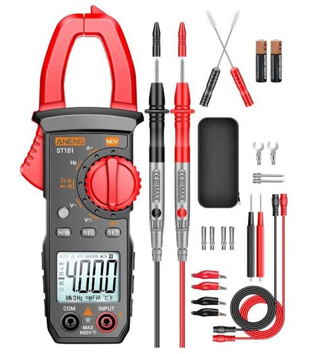 Miernik cęgowy ANENG ST1818 + akcesoria