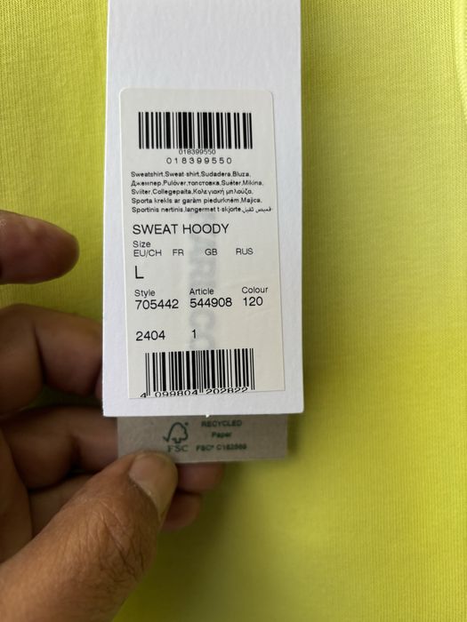 Sweat Karl Tm L Verde Lima