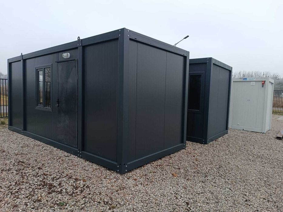 Kontenery antracytowe 6x2,4 - biurowe, budowlane, pawilony . OD RĘKI !