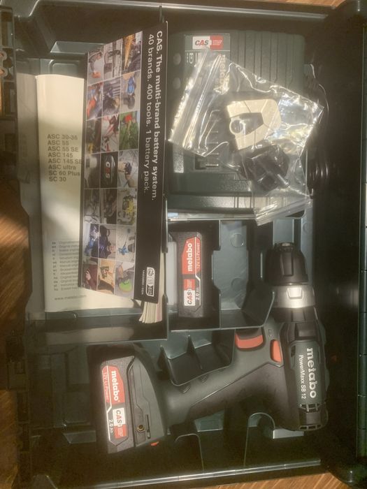 Metabo PowerMaxx SB 12 x2 baterie walizka