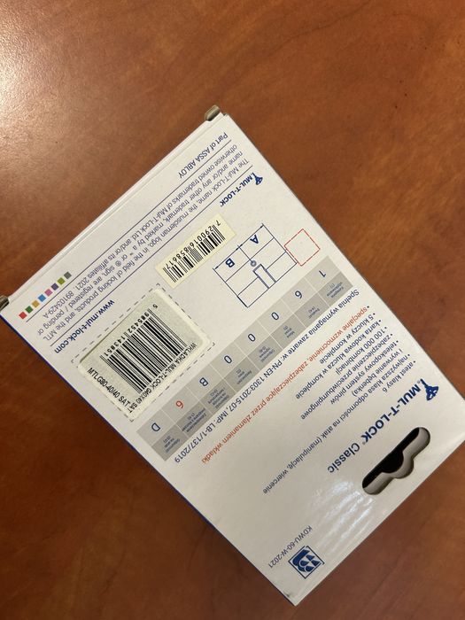 Wkładka MUL-T-LOCK 40/40 satynowa z gałką.