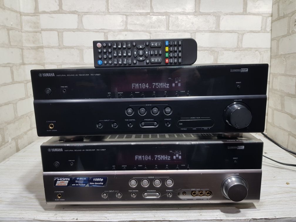 Пульт!7.1 AV ресивер YAMAHA RX V 567, HDMI/ARC/4K/3D
