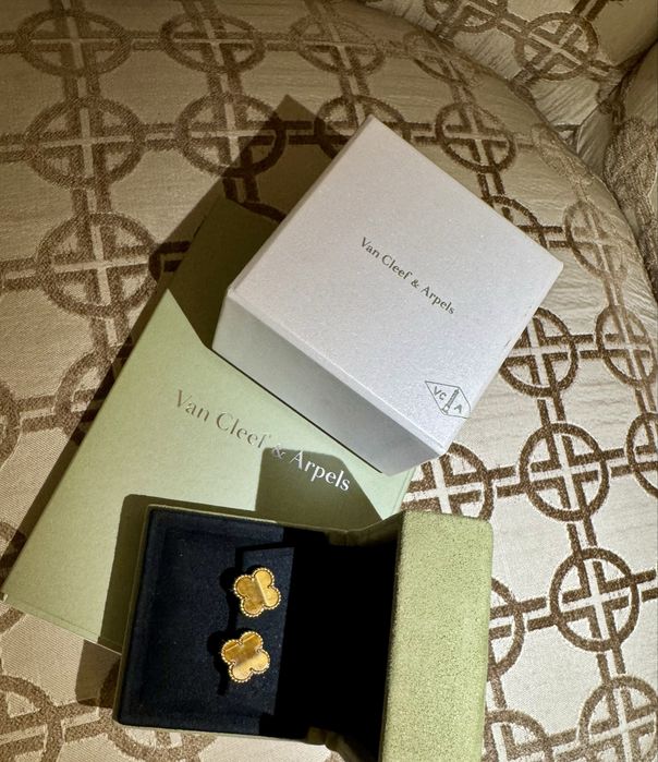 Серьги Van cleef & Aprels( оригинал, документы)