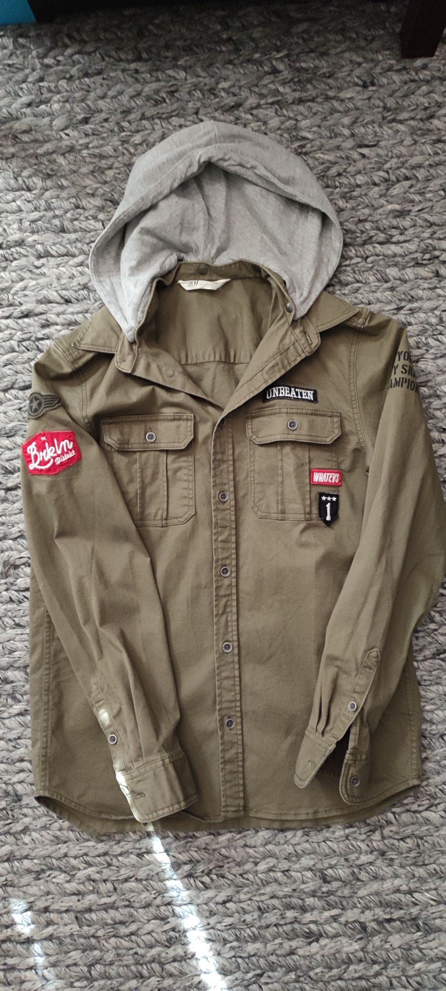 Koszula wojskowa, bluza militarna dla chłopca, H&M, rozm. 164