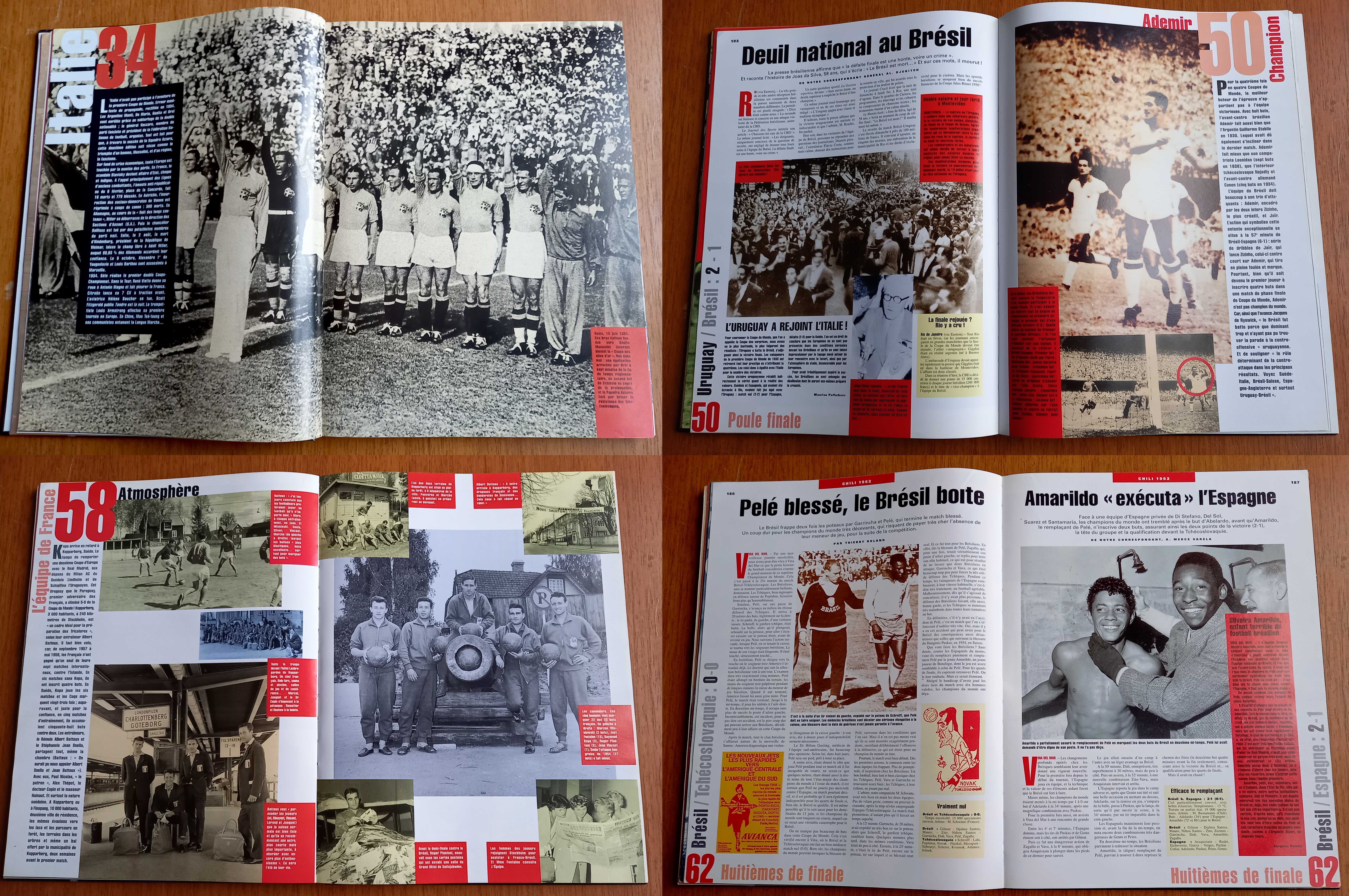 Футбол. История чемпионатов мира 1930-1998. 2 тома (французский)