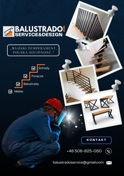 Usługi spawalnicze! Balustrado! Schody ! Balustrady!