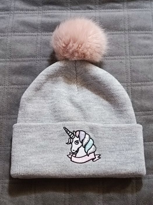 Шапка детская для девочки единорог