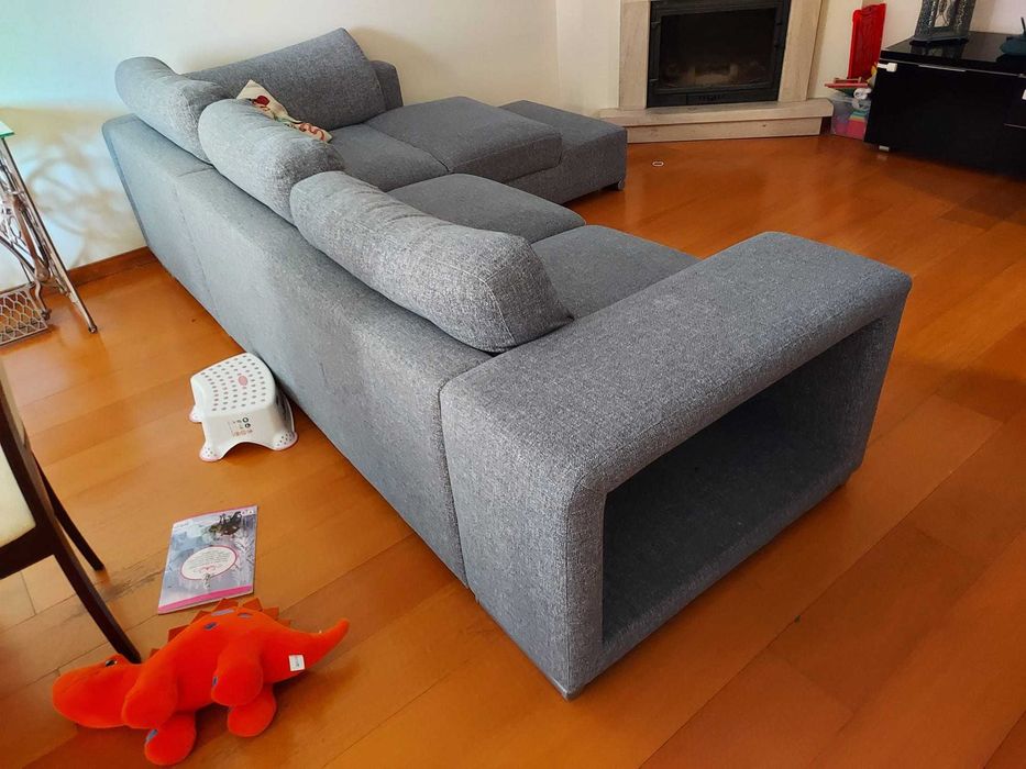 Sofá chaise Lounge com tecido anti gato