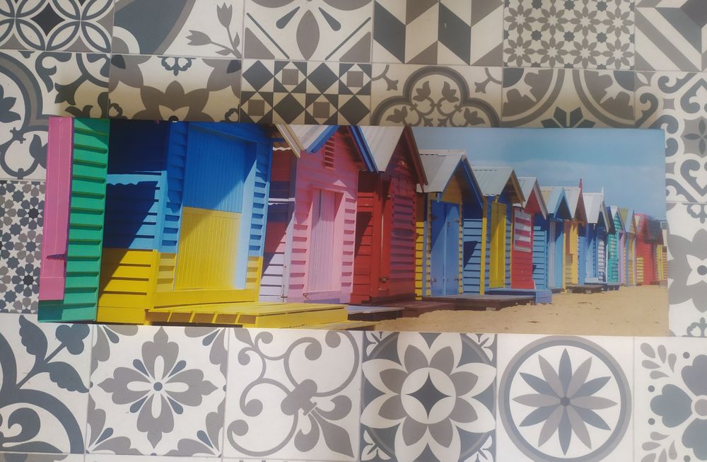 Obraz na płótnie wewnętrzna rama kolorowy boho vintage