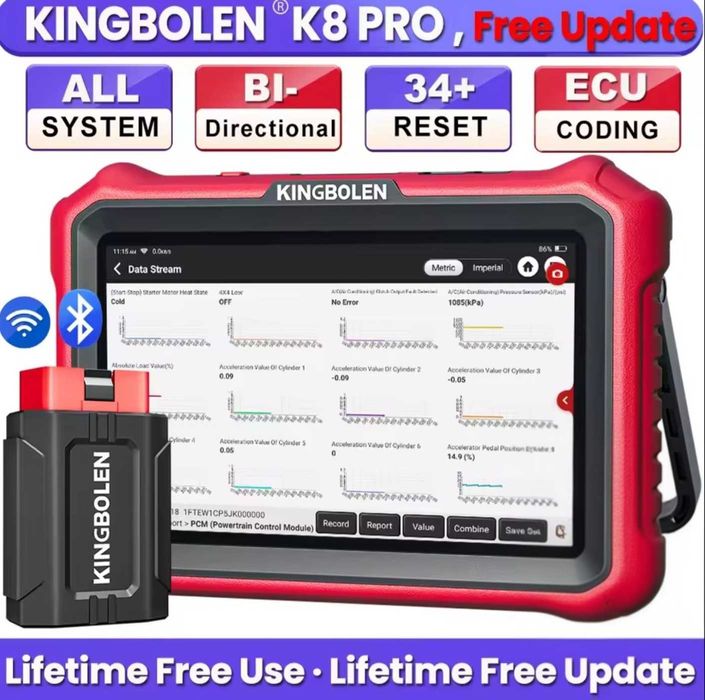 Tester diagnostyczny KINGBOLEN K8 PRO Dożywotnia Aktualizacja
