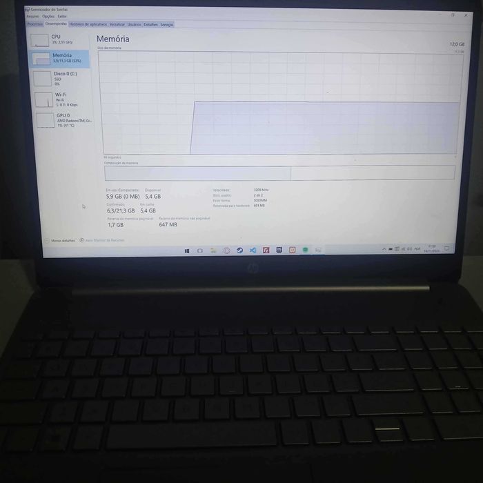 Portátil HP Ryzen 7 - 3 anos de garantia!