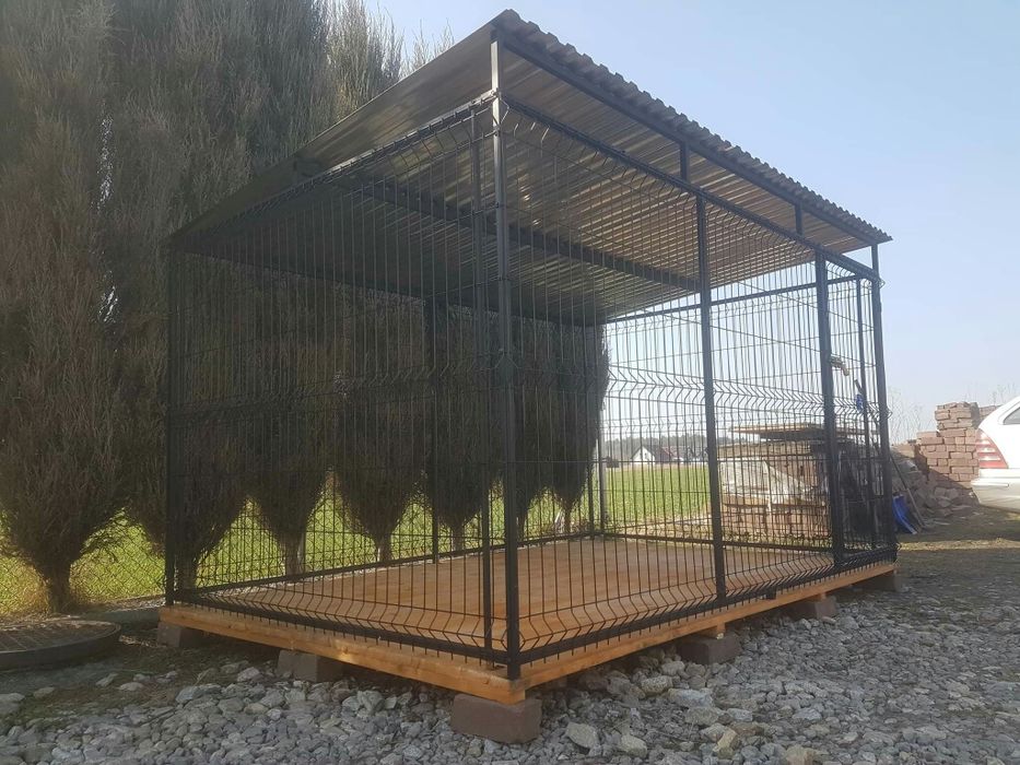 Kojec, zagroda 3x2m boks dla psa. Panel 3D