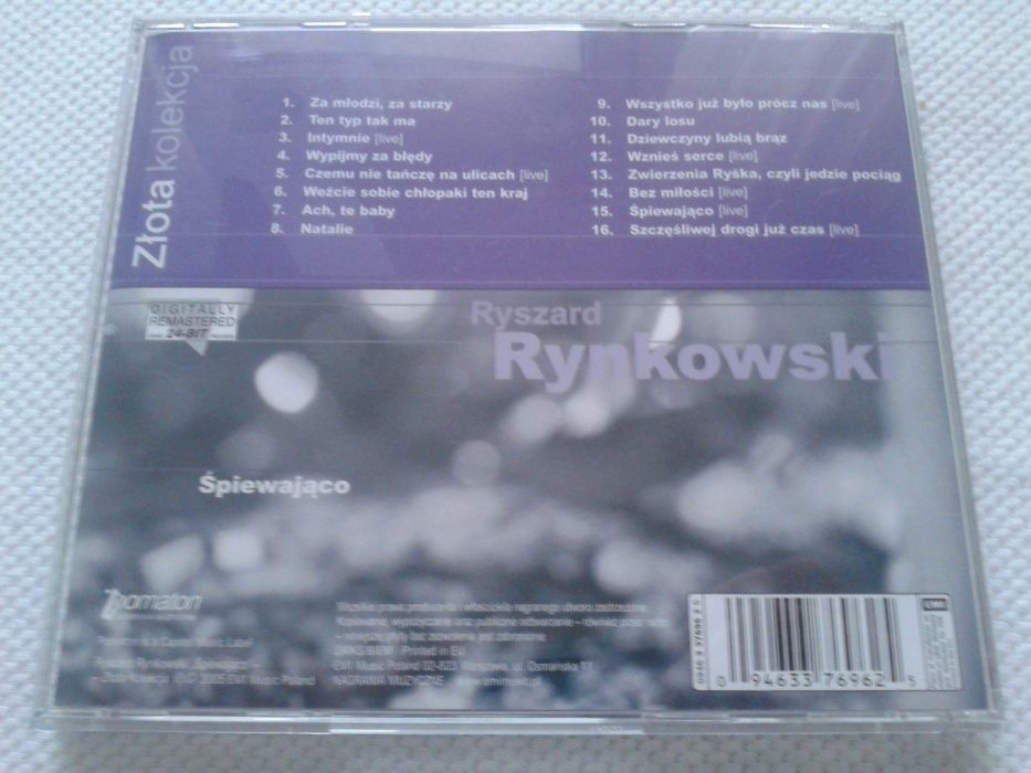 Ryszard Rynkowski -Śpiewająco, Złota Kolekcja Śpiewająco CD