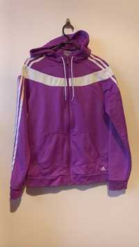 Fioletowa bluza damska Adidas rozmiar M