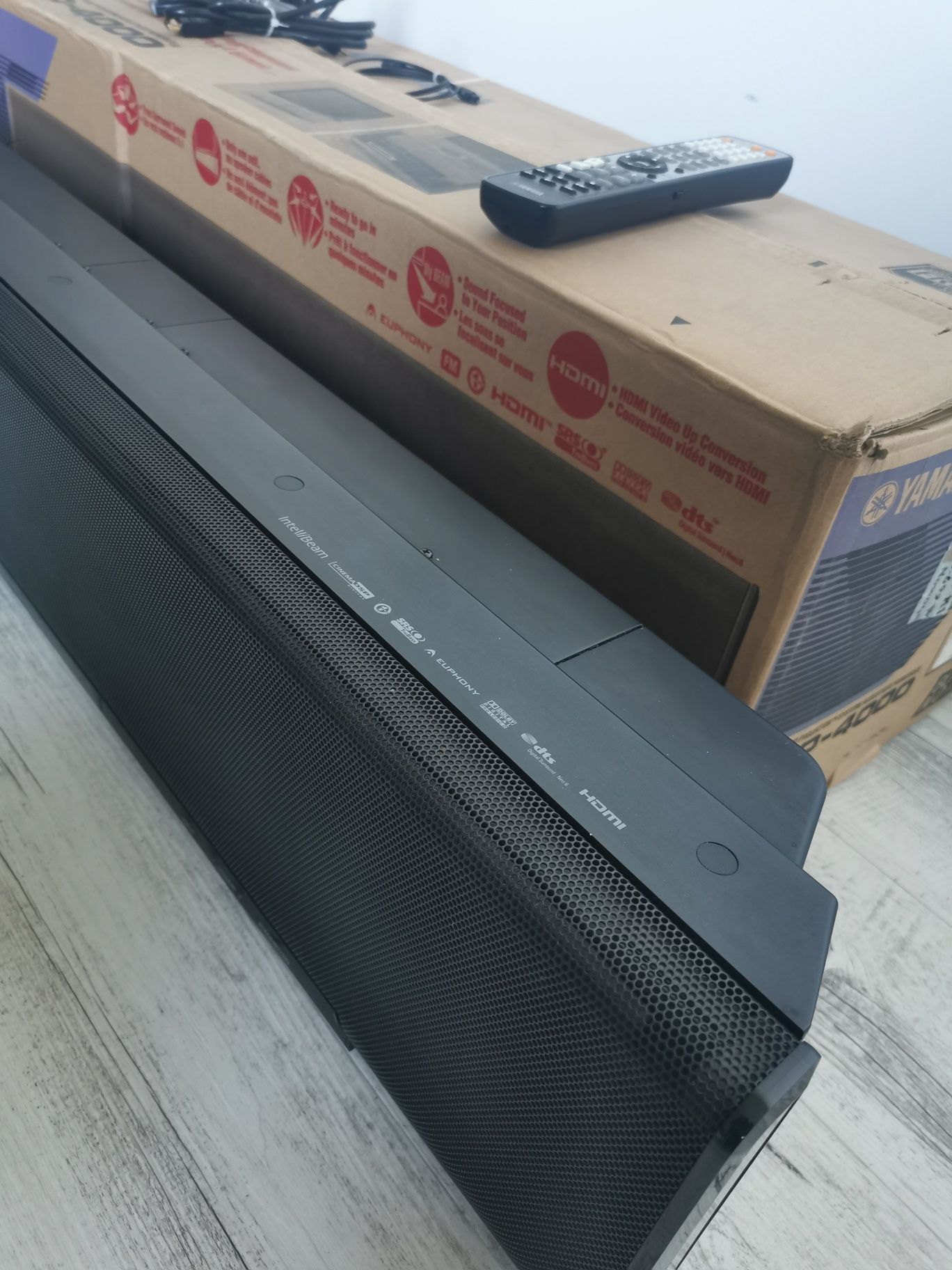 Nowy 5900 zł Topowy Soundbar 5.1 Yamaha YSP-4000 HDMI mikrofon Kino