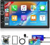 Radio samochodowe 7-calowy ekran dotykowy Bluetooth 5.1 kamerą cofania