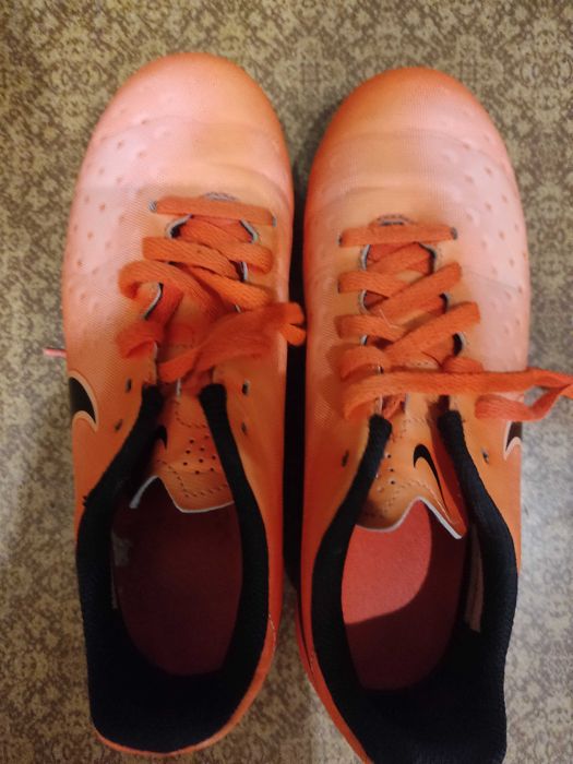 Бутсы, Найк, оранжевые