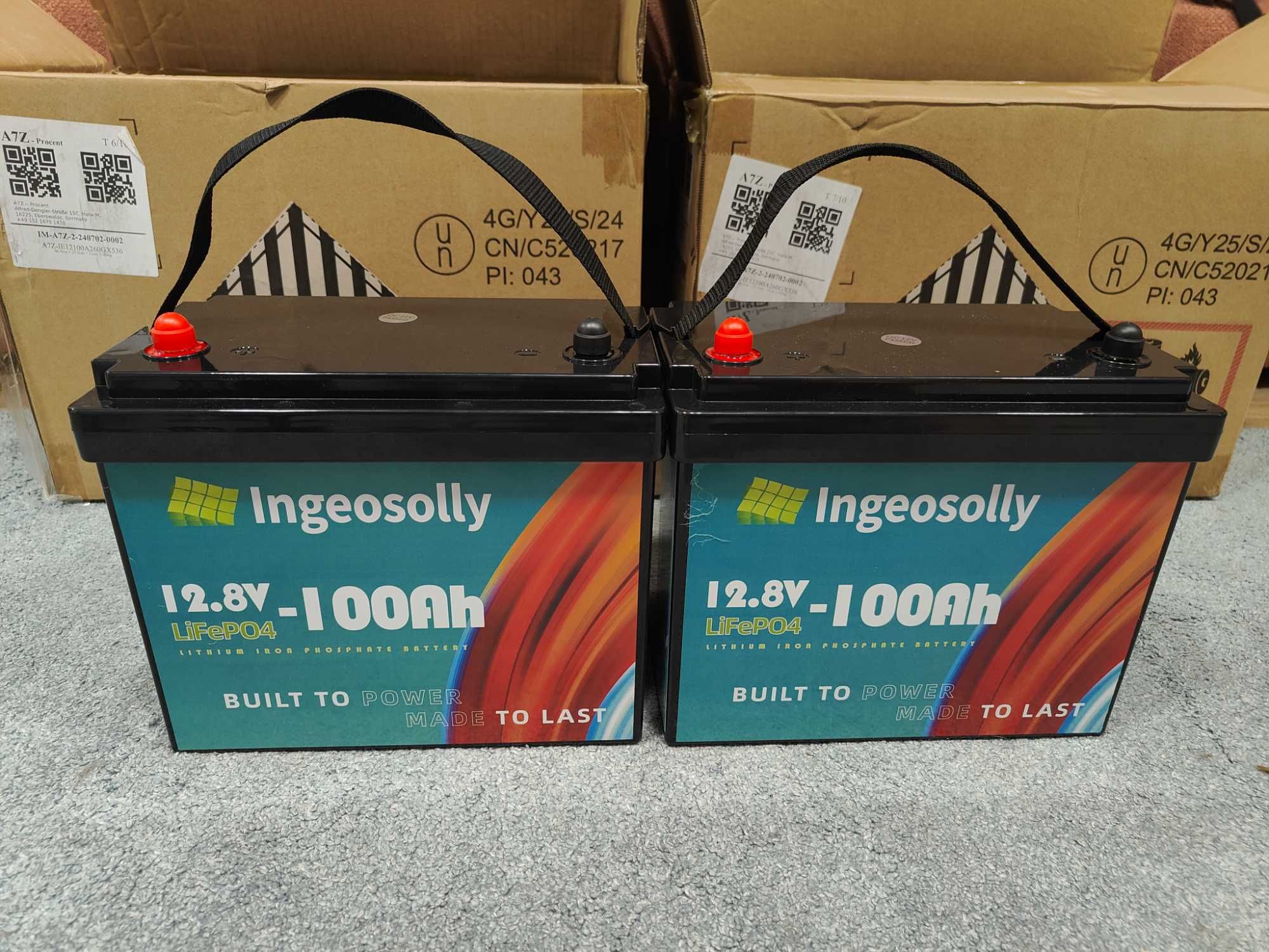 LiFePO4 аккумулятор INGEOSOLLY 100Ah (1280Вт·ч) с BMS