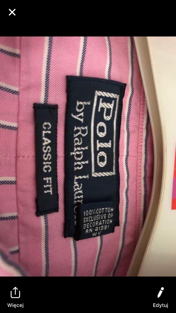 koszula polo ralph lauren elegancka hit tanio jak nowa