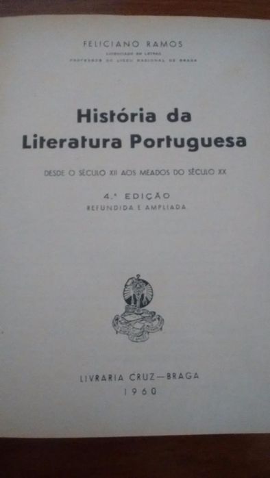 historia da Literatura Portuguesa . 1960