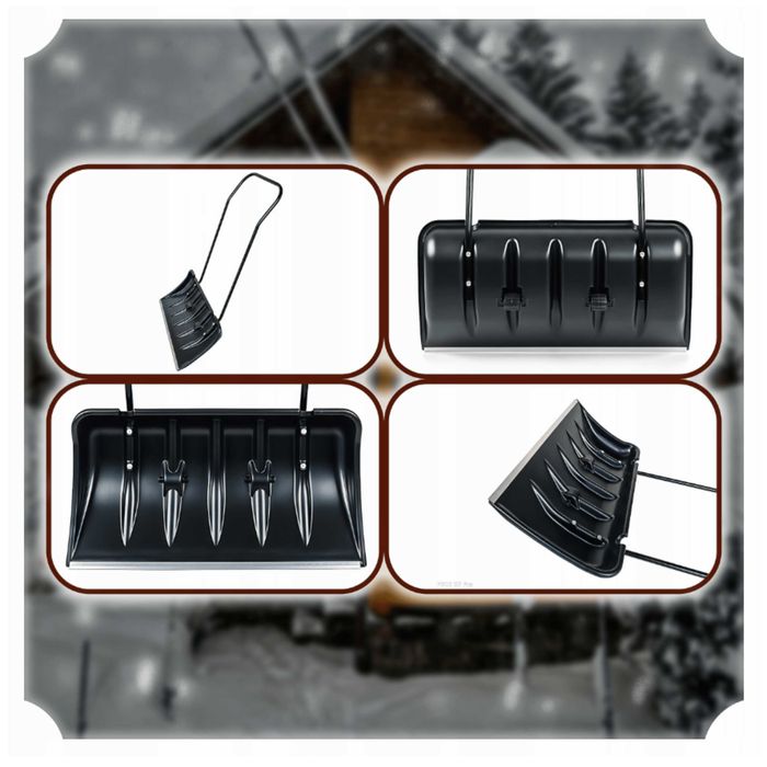 łopata do śniegu Zgarniacz do Śniegu Na Kółkach Pług do Śniegu 80 cm