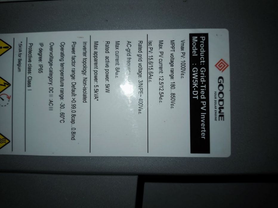 Falownik goodwe gw5k-dt. 5kw.