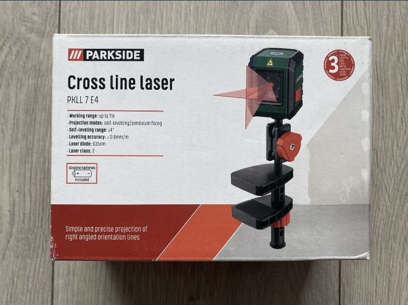Nowy Laser krzyżowy Parkside PKLL 7 D3 Okazja
