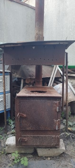 Продам надежную буржуйку из металла 4мм.