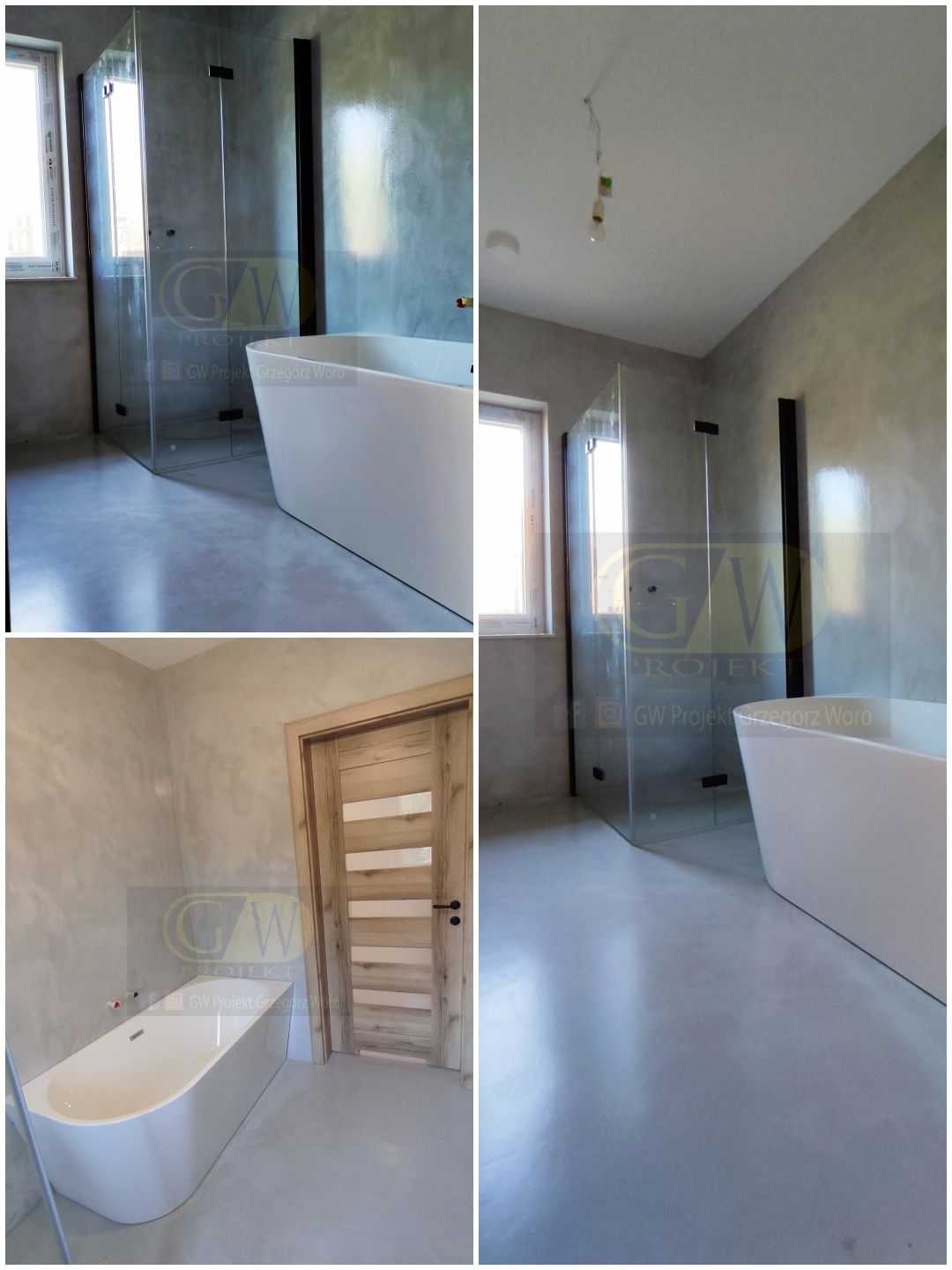 Mikrocement beton stiuk mikrobeton ściany schody posadzki