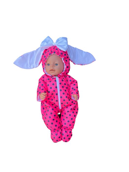 Одяг для ляльки пупса Беби Борн комбінезон зайчик кігурумі