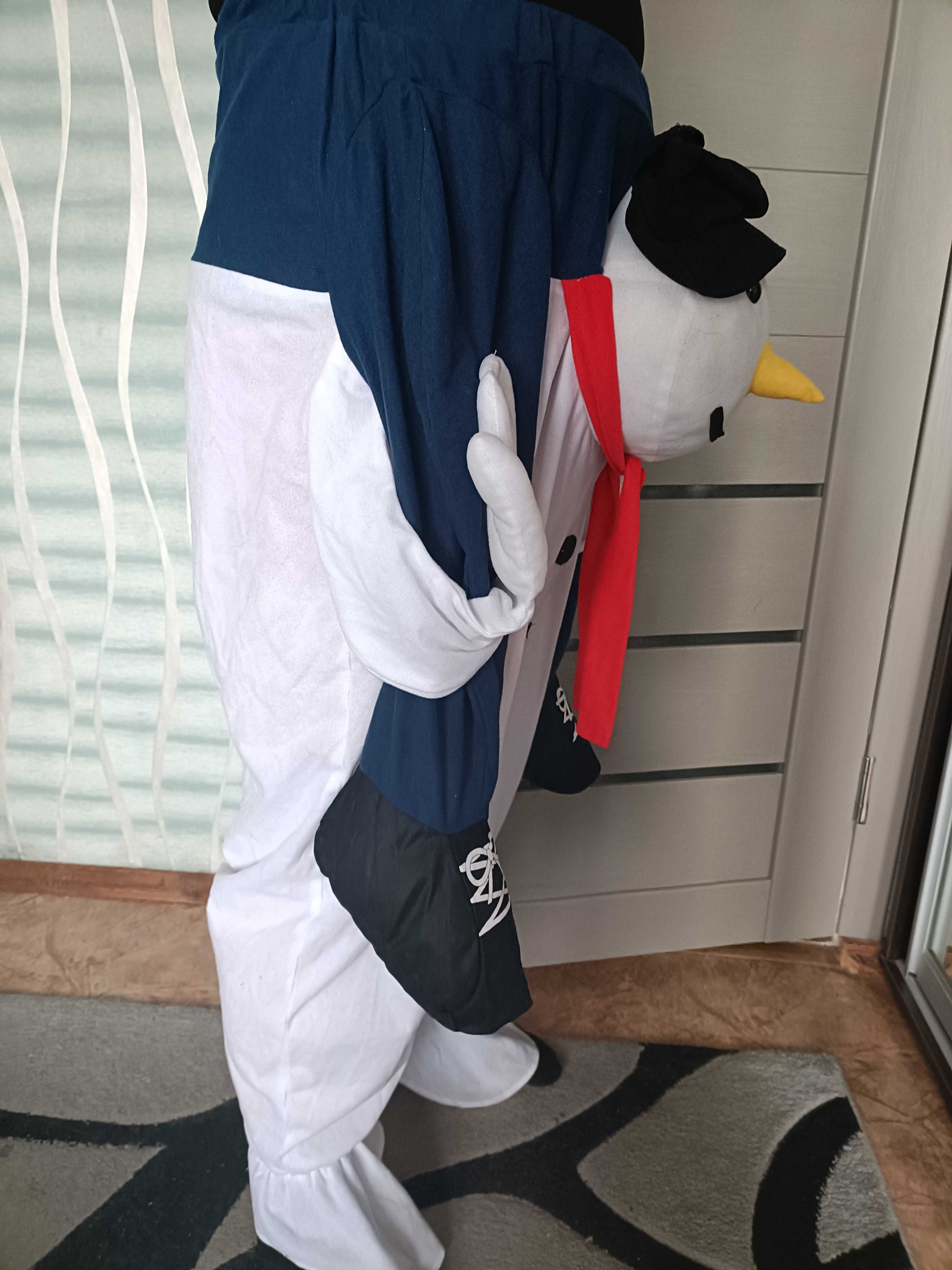 Карнавальный костюм дед мороз снеговик аниматор косплей. One size